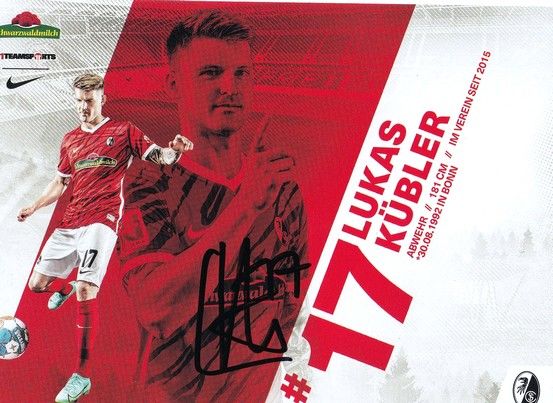 Autogramm Fussball | SC Freiburg | 2021 | Lukas KÜBLER