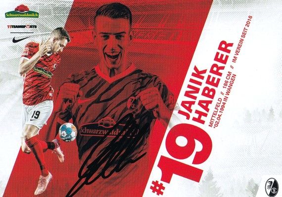 Autogramm Fussball | SC Freiburg | 2021 | Janik HABERER