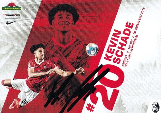 Autogramm Fussball | SC Freiburg | 2021 | Kevin SCHADE