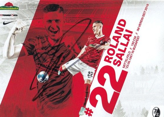 Autogramm Fussball | SC Freiburg | 2021 | Roland SALLAI