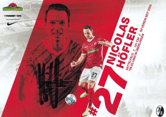 Autogramm Fussball | SC Freiburg | 2021 | Nicolas HÖFLER