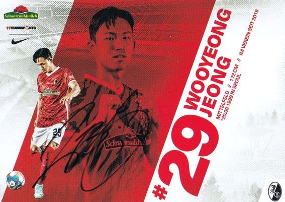 Autogramm Fussball | SC Freiburg | 2021 | Wooyeong JEONG