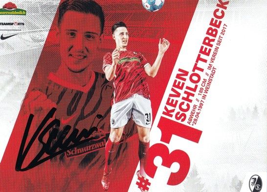 Autogramm Fussball | SC Freiburg | 2021 | Keven SCHLOTTERBECK