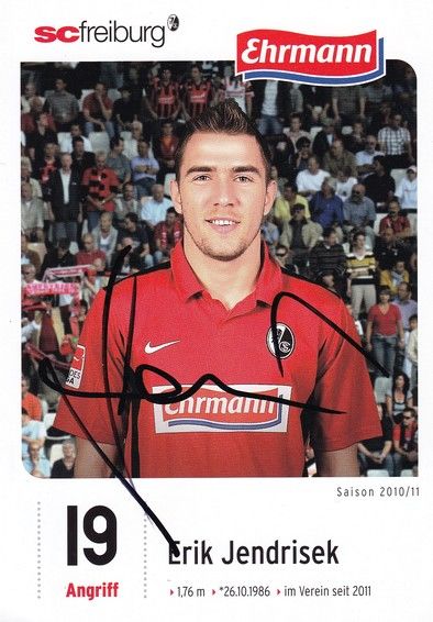 Autogramm Fussball | SC Freiburg | 2010 | Erik JENDRISEK