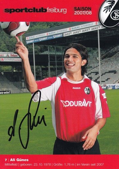 Autogramm Fussball | SC Freiburg | 2007 | Ali GÜNES