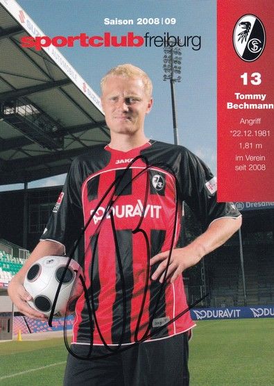Autogramm Fussball | SC Freiburg | 2008 | Tommy BECHMANN 