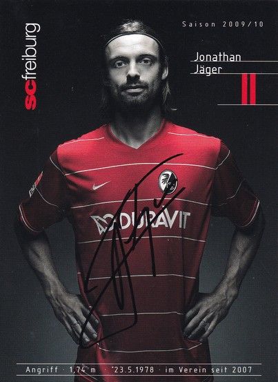 Autogramm Fussball | SC Freiburg | 2009 | Jonathan JÄGER