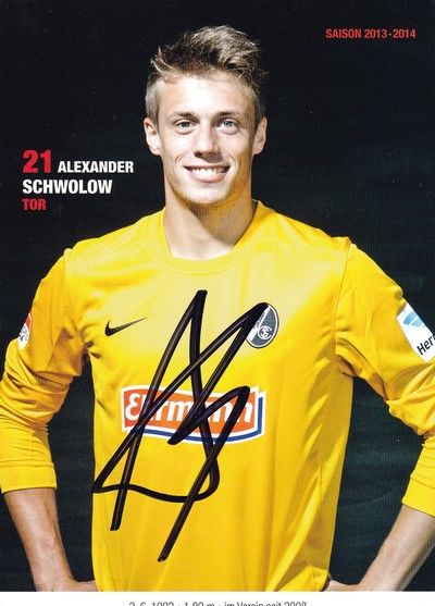 Autogramm Fussball | SC Freiburg | 2013 | Alexander SCHWOLOW