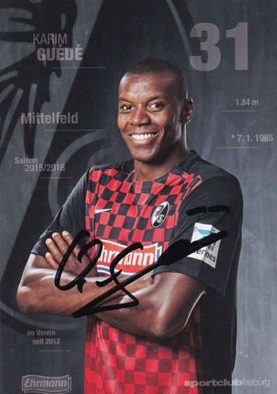 Autogramm Fussball | SC Freiburg | 2015 | Karim GUEDE