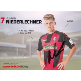 Autogramm Fussball | SC Freiburg | 2016 | Florian NIEDERLECHNER