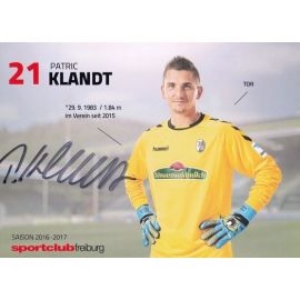 Autogramm Fussball | SC Freiburg | 2016 | Patric KLANDT