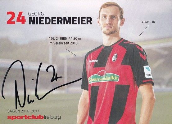 Autogramm Fussball | SC Freiburg | 2016 | Georg NIEDERMEIER