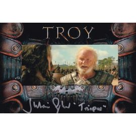Autogramm Film (UK) | Julian GLOVER | 2004 Foto "Troja"