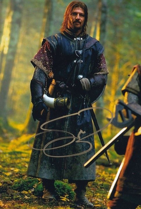 Autogramm Film (UK) | Sean BEAN | 2010er Foto (Portrait Color XM) "Lord Of The Rings"