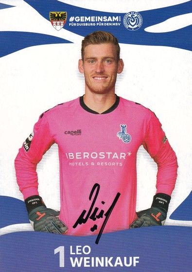Autogramm Fussball | MSV Duisburg | 2020 | Leo WEINKAUF
