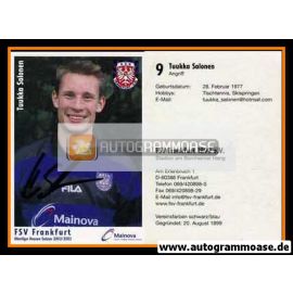 Autogramm Fussball | FSV Frankfurt | 2002 | Tuukka SALONEN
