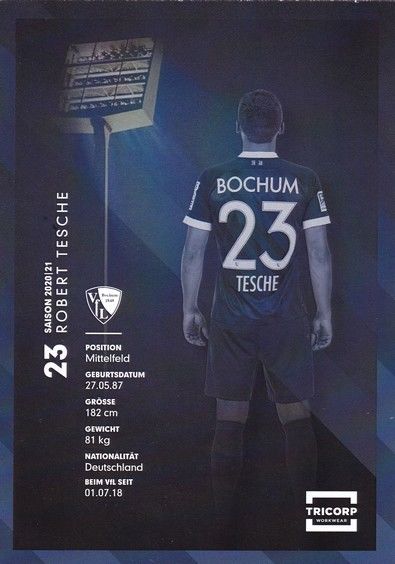 Autogramm Fussball | VfL Bochum | 2020 | Robert TESCHE
