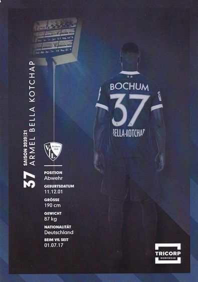 Autogramm Fussball | VfL Bochum | 2020 | Armel BELLA KOTCHAP