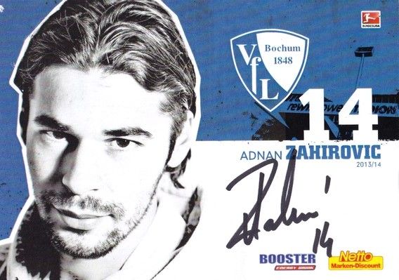 Autogramm Fussball | VfL Bochum | 2013 | Adnan ZAHIROVIC