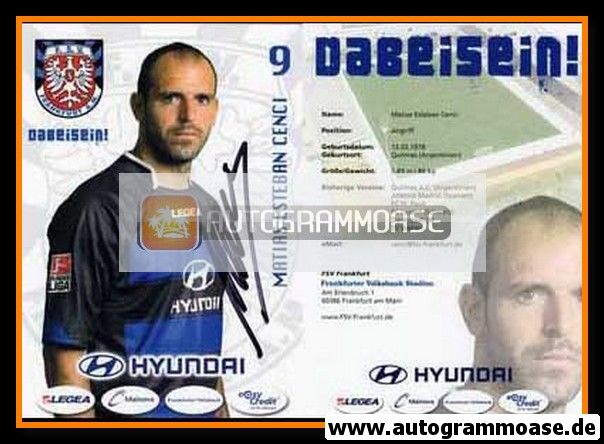 Autogramm Fussball | FSV Frankfurt | 2009 | Matias Esteban CENCI