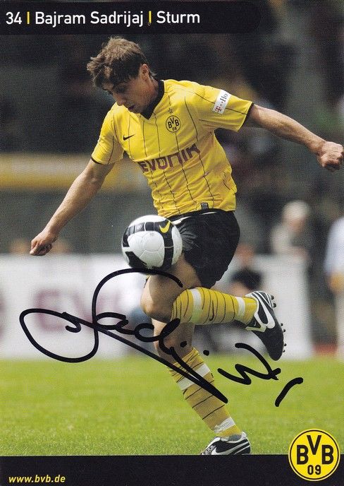 Autogramm Fussball | Borussia Dortmund | 2008 | Bajram SADRIJAJ