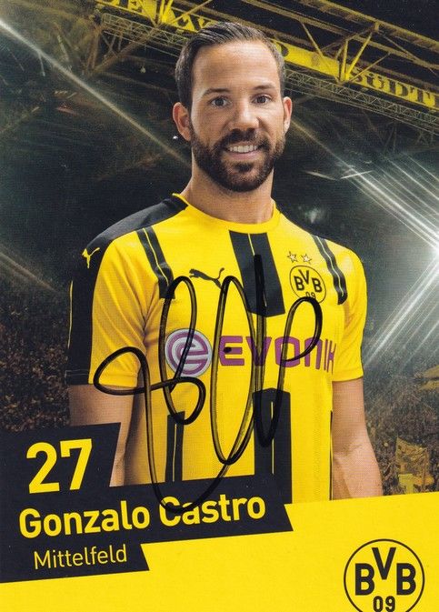 Autogramm Fussball | Borussia Dortmund | 2016 | Gonzalo CASTRO
