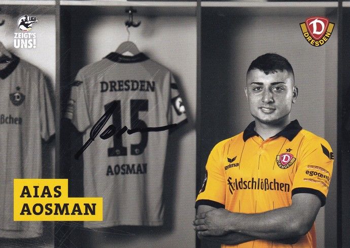 Autogramm Fussball | Dynamo Dresden | 2015 | Aias AOSMAN