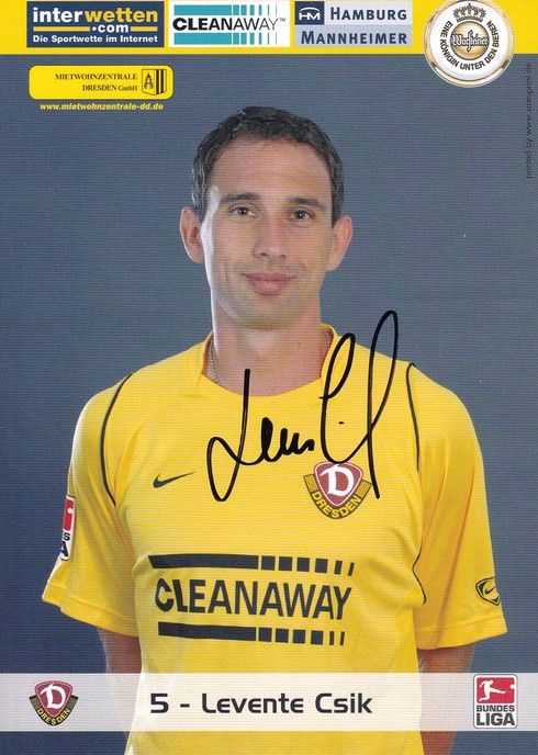 Autogramm Fussball | Dynamo Dresden | 2005 | Levente CSIK
