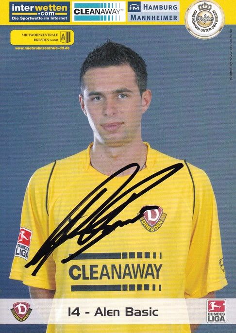 Autogramm Fussball | Dynamo Dresden | 2005 | Alen BASIC