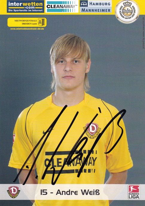Autogramm Fussball | Dynamo Dresden | 2005 | Andre WEISS