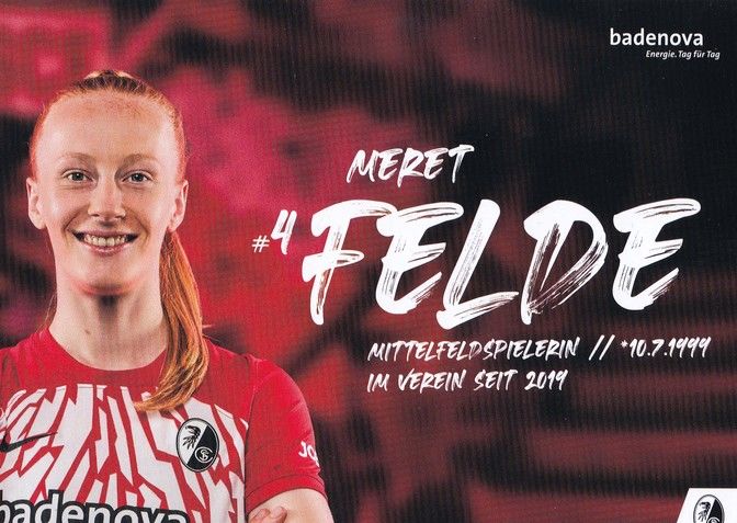 Autogramm Fussball (D) | SC Freiburg | 2023 | Meret FELDE