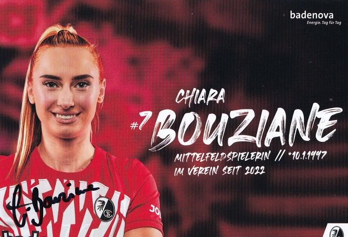 Autogramm Fussball (D) | SC Freiburg | 2023 | Chiara BOUZIANE