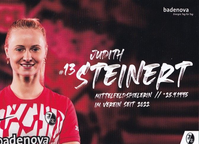 Autogramm Fussball (D) | SC Freiburg | 2023 | Judith STEINERT