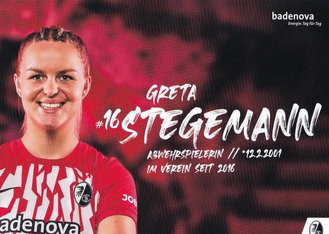 Autogramm Fussball (D) | SC Freiburg | 2023 | Greta STEGEMANN