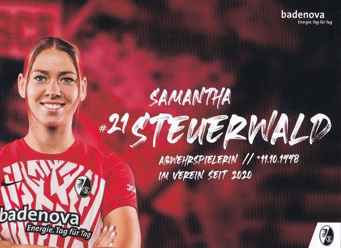 Autogramm Fussball (D) | SC Freiburg | 2023 | Samantha STEUERWALD