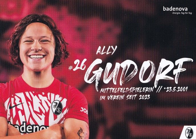 Autogramm Fussball (D) | SC Freiburg | 2023 | Ally GUDORF