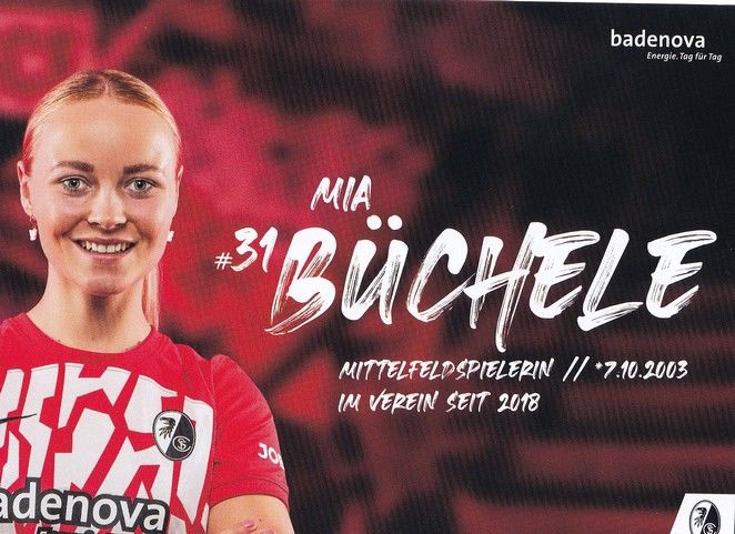 Autogramm Fussball (D) | SC Freiburg | 2023 | Mia BÜCHELE