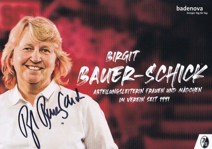 Autogramm Fussball (D) | SC Freiburg | 2023 | Birgit BAUER-SCHICK