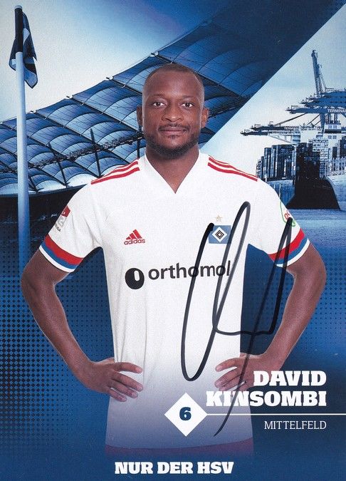 Autogramm Fussball | Hamburger SV | 2020 | David KINSOMBI