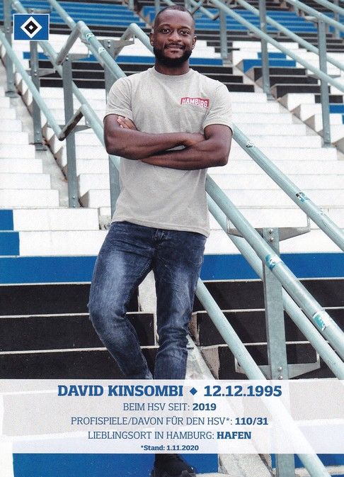 Autogramm Fussball | Hamburger SV | 2020 | David KINSOMBI