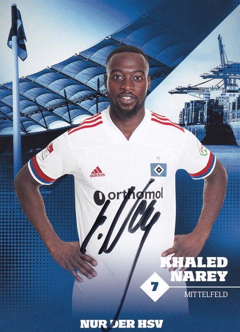 Autogramm Fussball | Hamburger SV | 2020 | Khaled NAREY