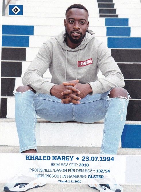 Autogramm Fussball | Hamburger SV | 2020 | Khaled NAREY