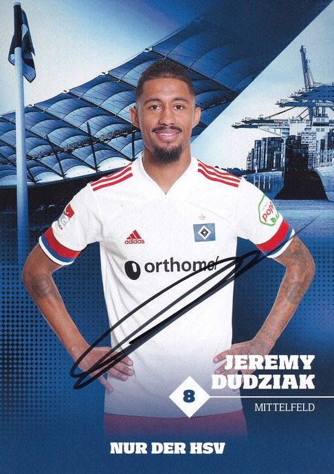 Autogramm Fussball | Hamburger SV | 2020 | Jeremy DUDZIAK