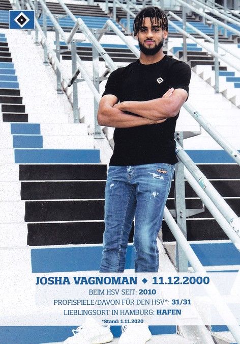 Autogramm Fussball | Hamburger SV | 2020 | Josha VAGNOMAN