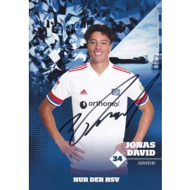 Autogramm Fussball | Hamburger SV | 2020 | Jonas DAVID