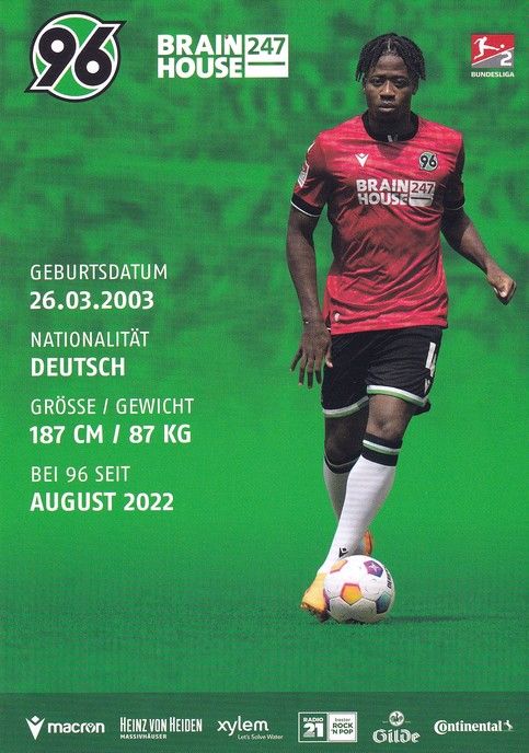 Autogramm Fussball | Hannover 96 | 2023 | Bright ARREY-MBI