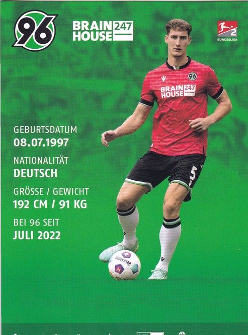 Autogramm Fussball | Hannover 96 | 2023 | Phil NEUMANN