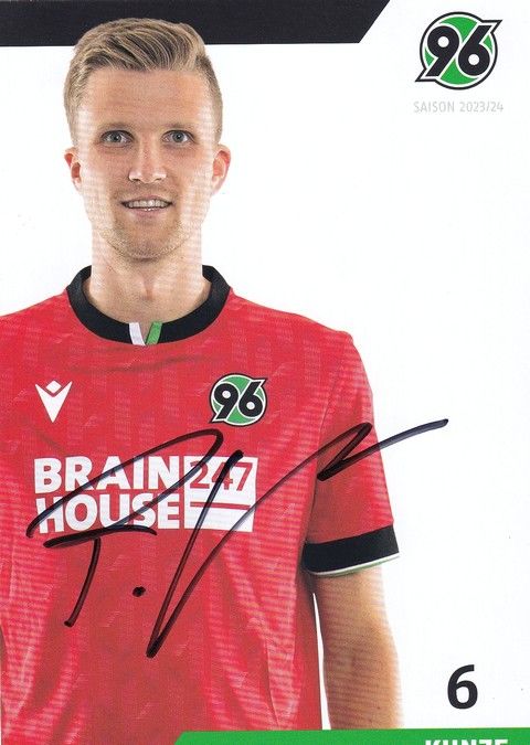 Autogramm Fussball | Hannover 96 | 2023 | Fabian KUNZE