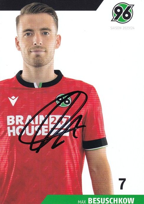 Autogramm Fussball | Hannover 96 | 2023 | Max BESUSCHKOW