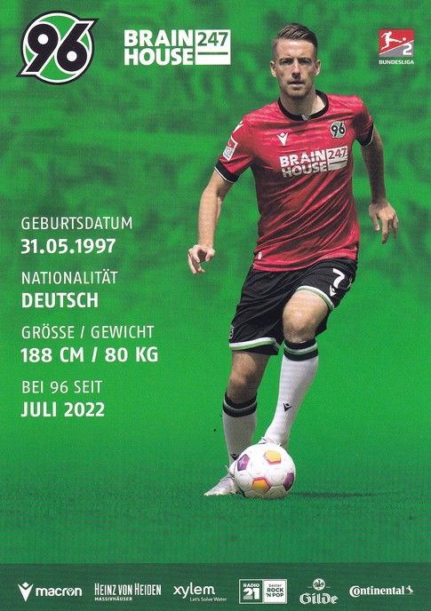 Autogramm Fussball | Hannover 96 | 2023 | Max BESUSCHKOW